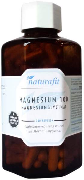Naturafit Magnesium 100 mg Magnesiumglycinat Kaps. 240 Stk