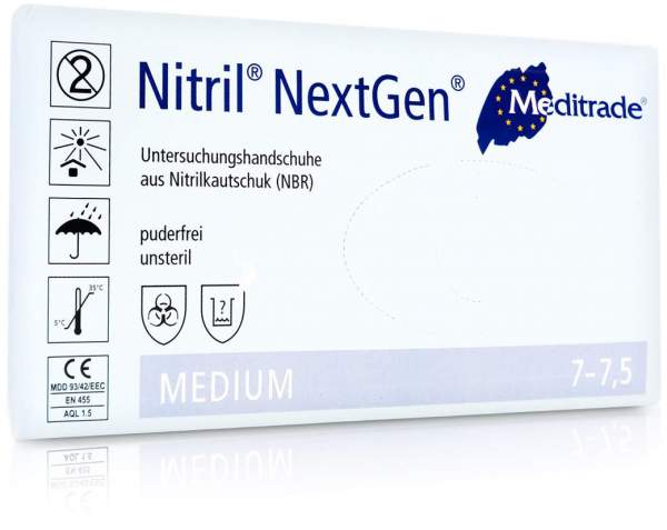 Nitril 100 Einmal Handschuhe Puderfrei Mittel