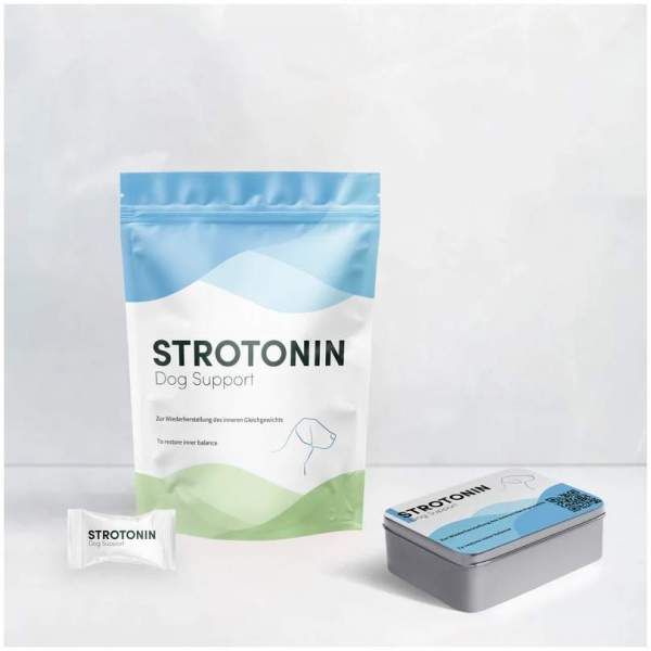 Strotonin Nerve Support Einzelfuttermittel für Hunde 80 x 1 g Pulver
