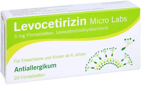 Levocetirizin Micro Labs 5 mg 20 Filmtabletten