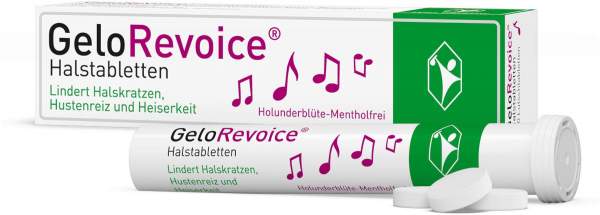 GeloRevoice Halstabletten Holunderblüte - Mentholfrei 20 Lutschtabletten