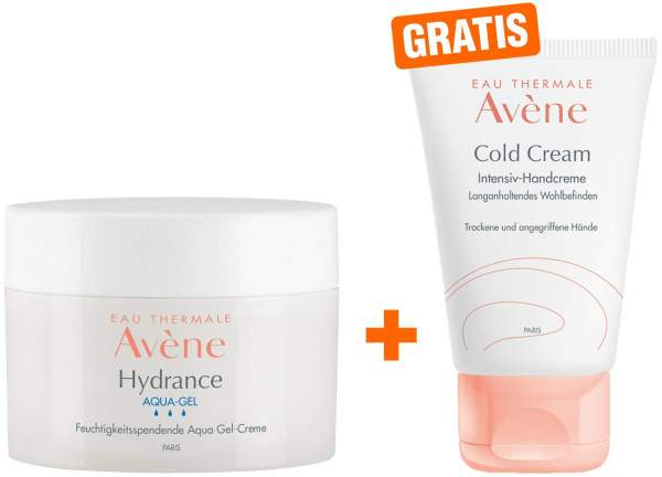 Avene Hydrance Aqua-Gel 50 ml + gratis Cold Cream Intensiv Handcreme 50 ml
