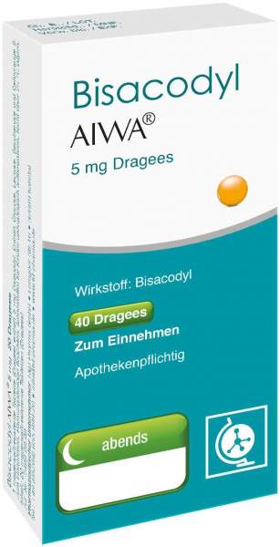 Bisacodyl Aiwa 5 mg 40 Dragees
