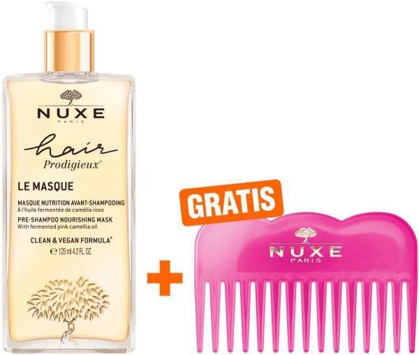 NUXE Hair Prodigieux Pre-Shampoo-Maske 125 ml + gratis NUXE Kamm 1 Stück