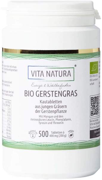 Bio Gerstengras 400 mg 500 Tabletten