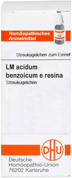 Acidum Benzoicum e resina LM VI Globuli