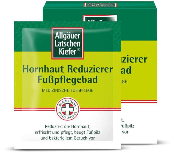 Allgäuer Latschenkiefer Hornhaut Reduzierer 10 x 10 g Fußpflegebad