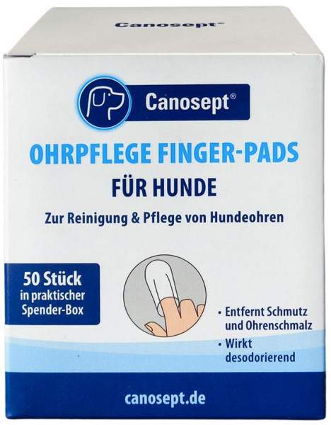 Canosept Ohrpflege Finger-Pads F.Hunde 50 Stück
