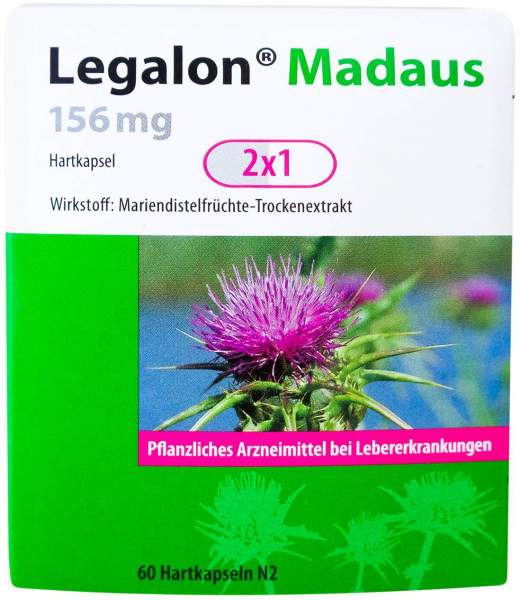 Legalon Madaus 156 mg 60 Hartkapseln