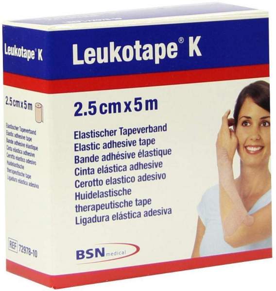 Leukotape K 2,5cm Hautfarben