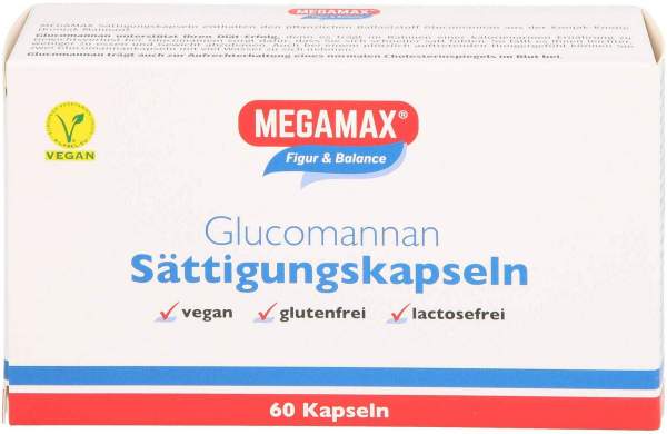 Megamax Sättigungskapseln Glucomannan 60 Stück