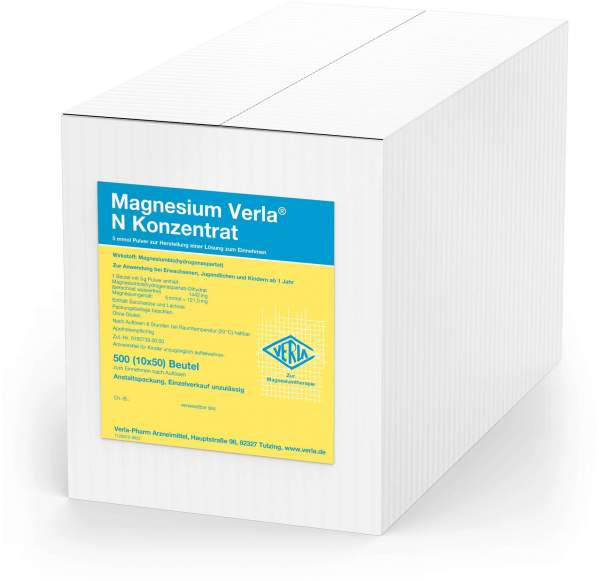 Magnesium Verla N Konzentrat 500 Pulver