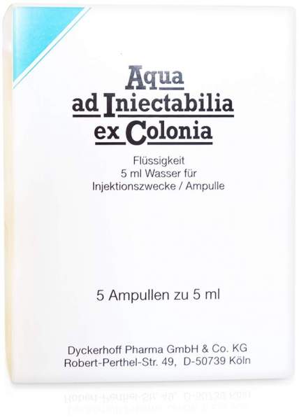 Aqua Ad Iniectabilia Ex Colonia Ampullen 5 X 5 Ampullen