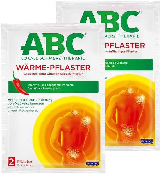 Hansaplast med ABC Wärme Pflaster Capsicum 2 x 2 Stück