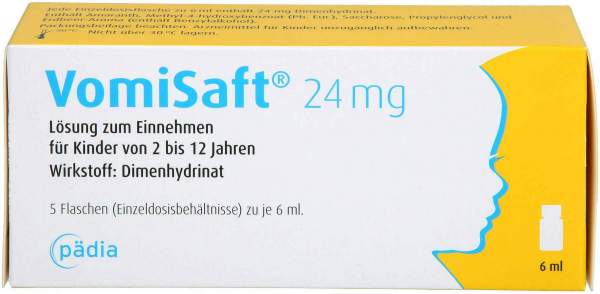 Vomisaft 24 mg Lösung zum Einnehmen 5 x 6 ml