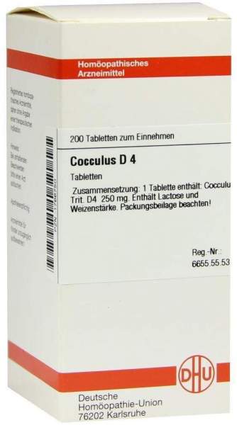 Cocculus D 4 200 Tabletten