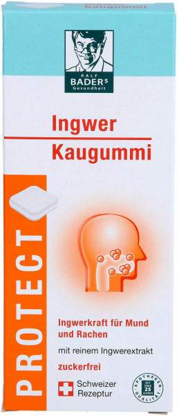 Baders Protect Gum Ingwer 20 Stück
