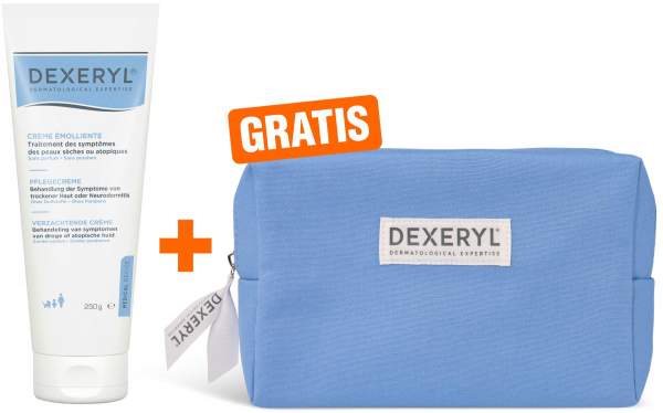Dexeryl Pflegecreme 250 g + gratis Kosmetiktasche 1 Stück