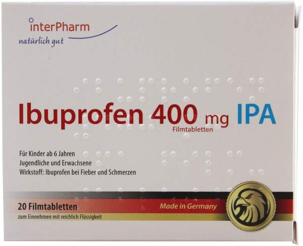 Ibuprofen 400 mg Ipa 20 Filmtabletten