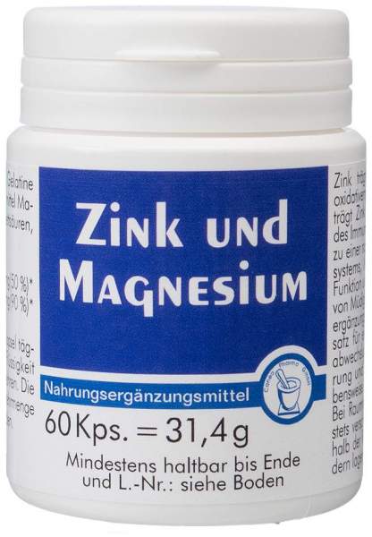 Zink + Magnesium Kapseln 60 Kapseln