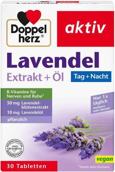 Doppelherz Aktiv Lavendel Extrakt und Öl 30 Tabletten