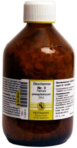 Biochemie 3 Ferrum Phosphoricum D 12 1000 Tabletten