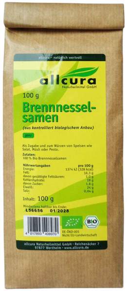 Brennnesselsamen Bio Beutel