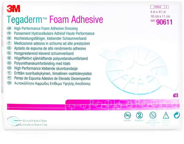 Tegaderm Foam Adhesive 10x11 cm 90611