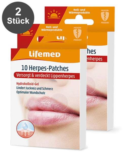 Lifemed Herpes-Patch, transparent, 2 x 10 Stück