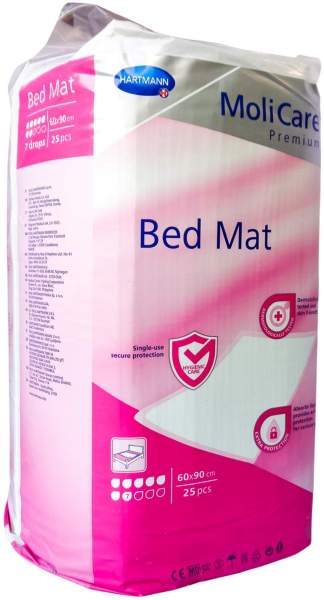 Molicare Premium Bed Mat 7 Tropfen 60 X 90 cm 25 Stück