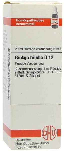 Ginkgo Biloba D12 20 ml Dilution