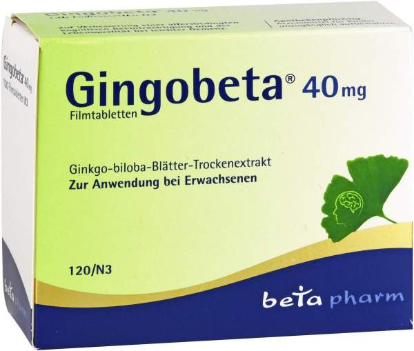 Gingobeta 40 mg 120 Filmtabletten