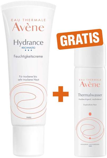 Avene Hydrance reichhaltige Feuchtigkeitscreme 40 ml + gratis Thermalwasserspray 50 ml