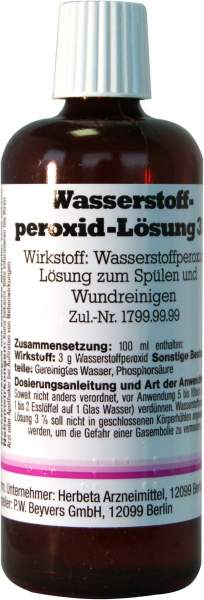 Wasserstoffperoxidlösung 3% 100 ml