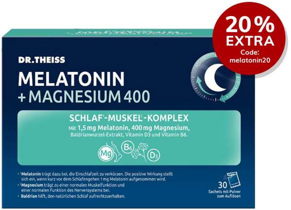 Dr.Theiss Melatonin + Magnesium Schlaf-Komplex 30 Stück