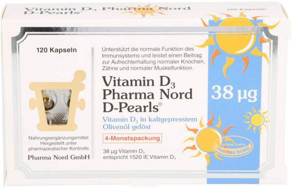 Vitamin D3 PHARMA Nord D-Pearls Kapseln 120 Stück