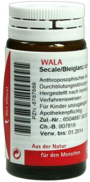 Wala Secale Bleiglanz Comp. 20 G Globuli