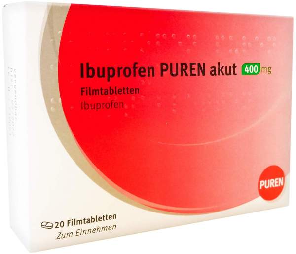 Ibuprofen Puren Akut 400 mg 20 Filmtabletten