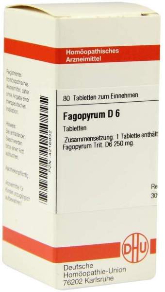 Fagopyrum D6 80 Tabletten