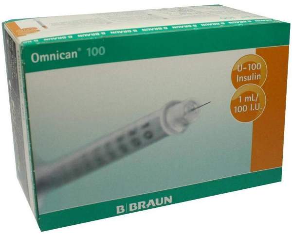 Omnican 100 Insulin Mit Kanüle Für U 100 Insulin 1ml Pro...