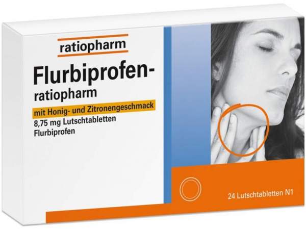 Flurbiprofen-ratiopharm mit Honig und Zitrone 24 Tabletten