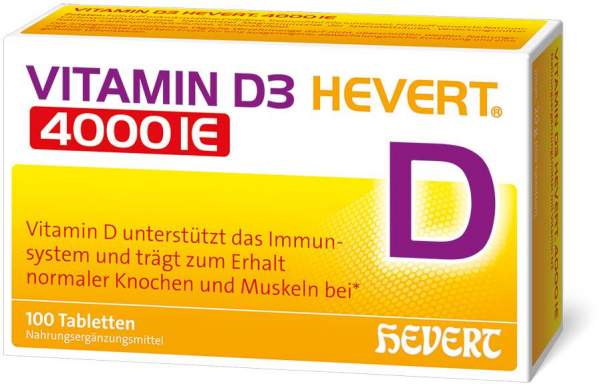 Vitamin D3 Hevert 4000 I.E. 100 Tabletten