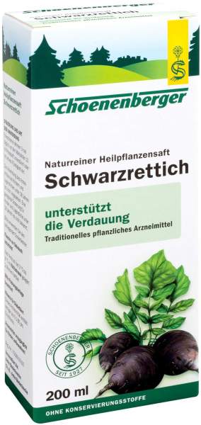 Schwarzrettich Saft Schönenberger 200 ml Saft