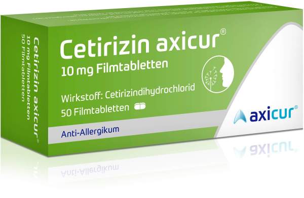 Cetirizin Axicur 10 mg 50 Filmtabletten