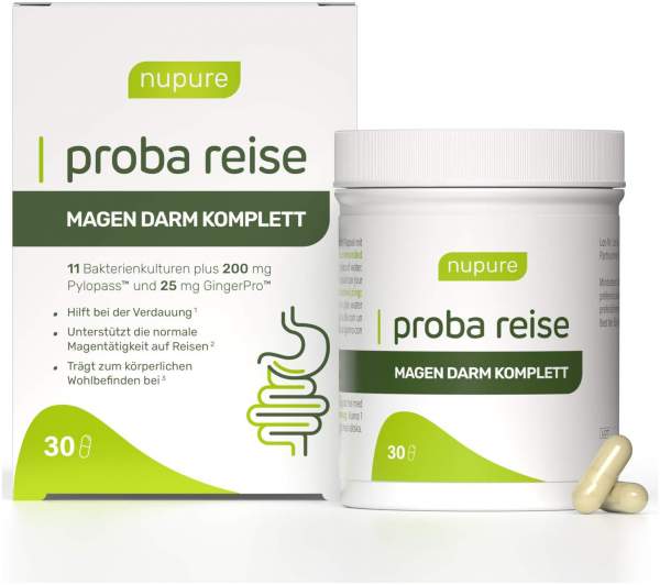 Nupure proba reise Magen Darm Komplett 30 Kapseln