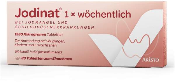 Jodinat 1x wöchentlich 1530 Mikrogramm 28 Tabletten