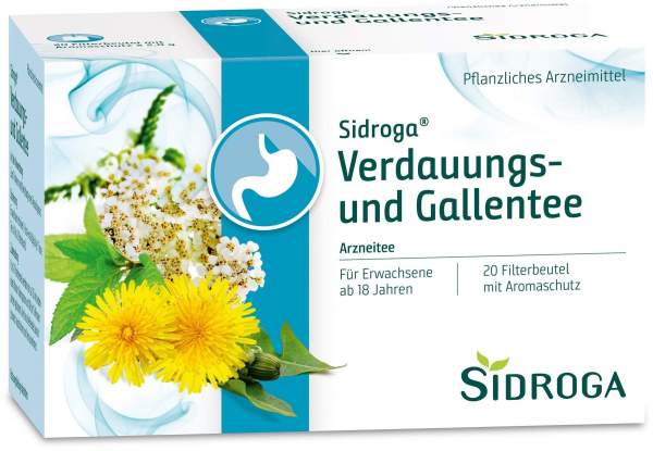Sidroga® Verdauungs- und Gallentee 20 Filterbeutel