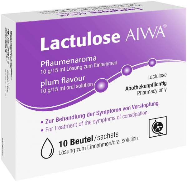Lactulose Aiwa Pflaumenaroma 10 G Je 15 ml 10 X 15 ml