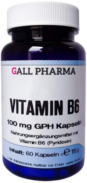 Vitamin B6 100 mg GPH Kapseln 60 Stück