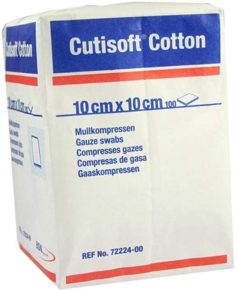 Cutisoft Cotton Kompr.10x10 cm Unster.8fach
